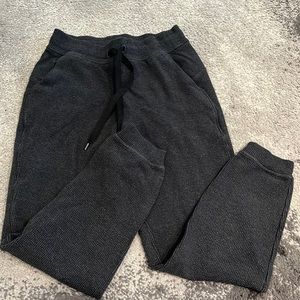 Black Lulu Textured Joggers